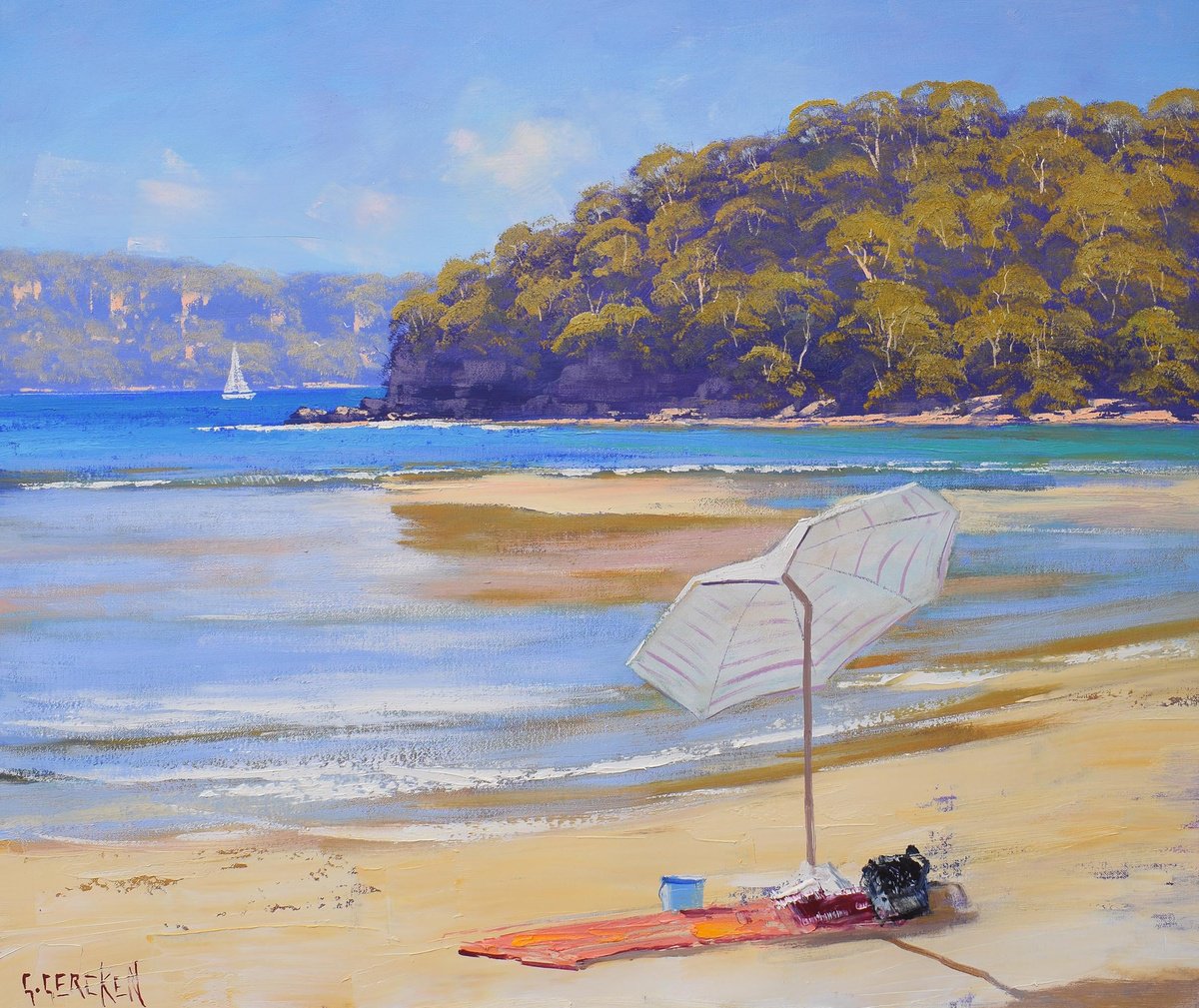 Australian summer beach seascape by Graham Gercken