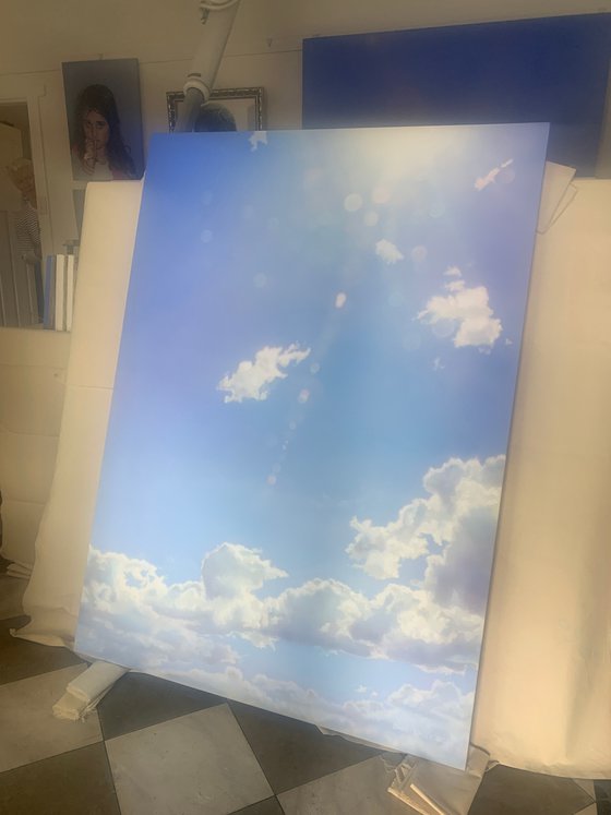 Sun Above, Cloud Below  (114 x 158 cm)
