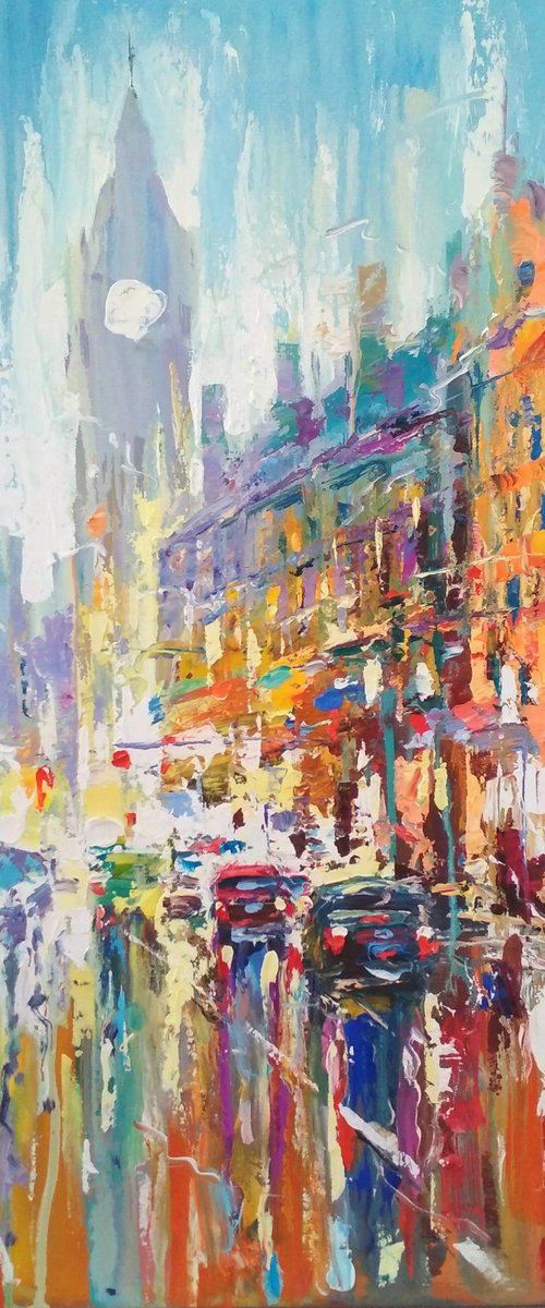 Abstract cityscape (London)08 by Andrej  Ostapchuk