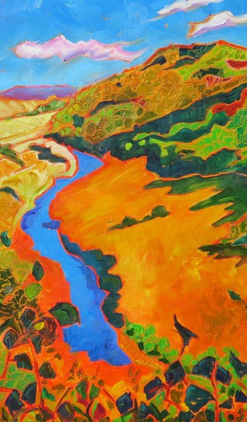 Wye Valley Landscape by Mary Kemp
