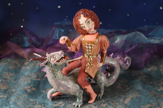 Georg playing with a Dragon. Genesis.