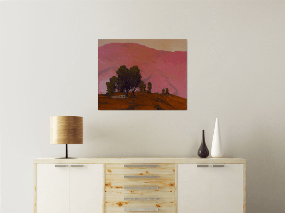 Pink Mountain at Dusk