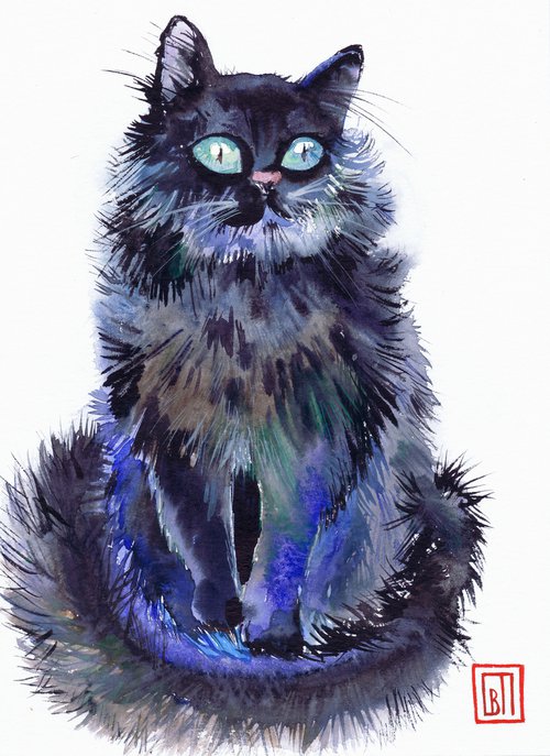 Black cat 2 by Sofia Perina-Miller
