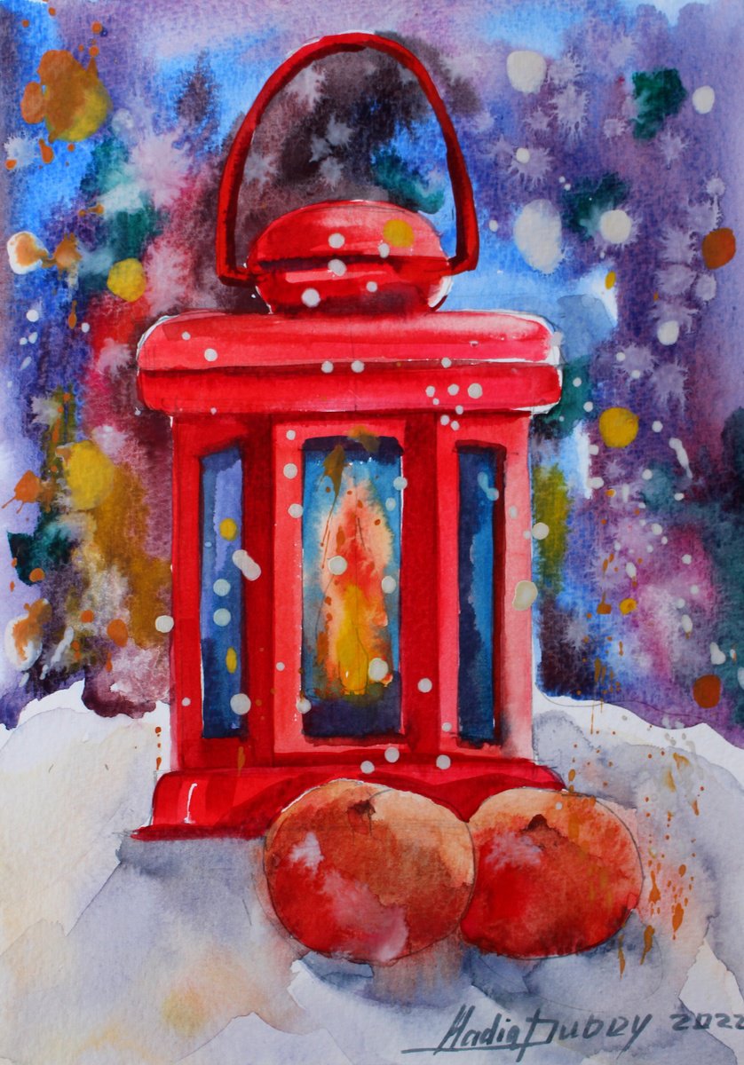 Winter Lantern by Nadiia Dubei