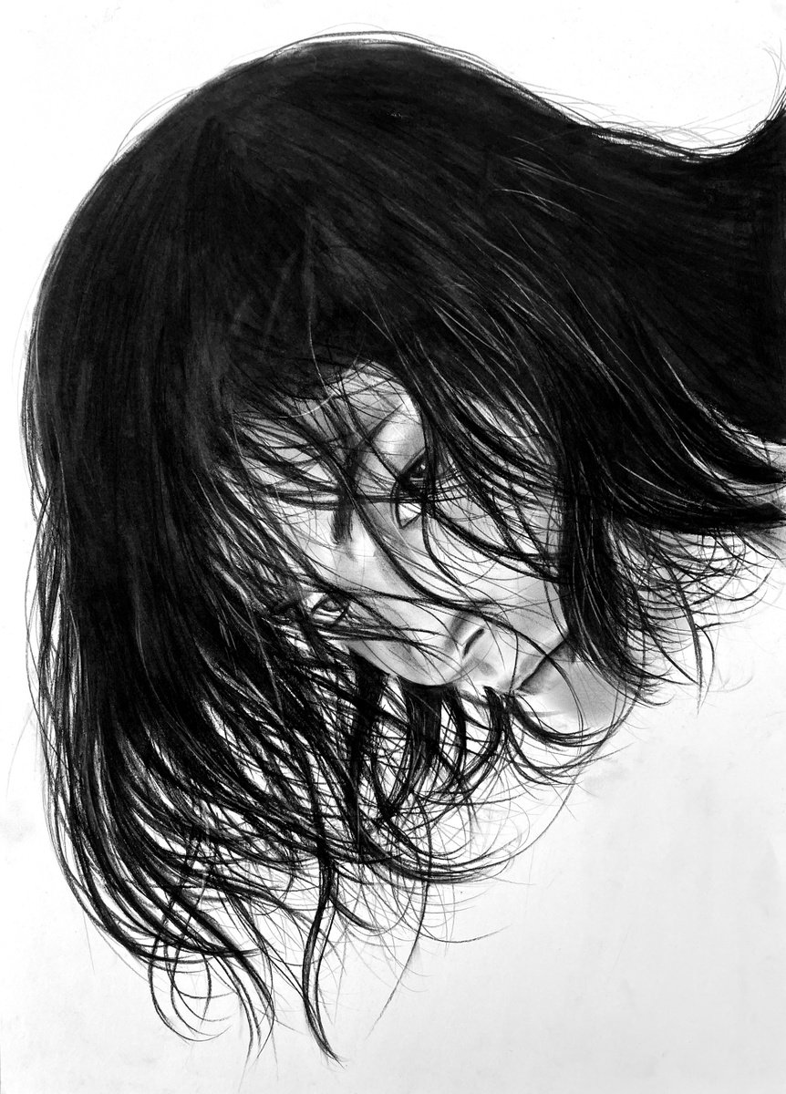 Photorealistic Charcoal Drawing , I Dont Care By Denny Stoekenbroek, 17 X 23, Artwork For Sale On Artfinder