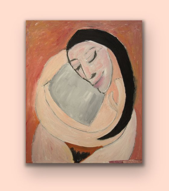 Woman with Pillow