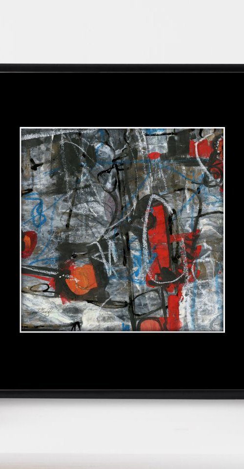 Abstract Dreams 53 - Mixed Media Abstract Painting in mat by Kathy Morton Stanion by Kathy Morton Stanion