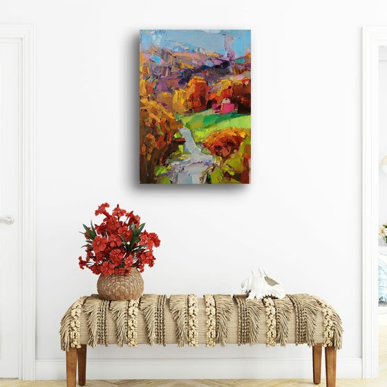 UP A HILL AND INTO MOUNTAINS