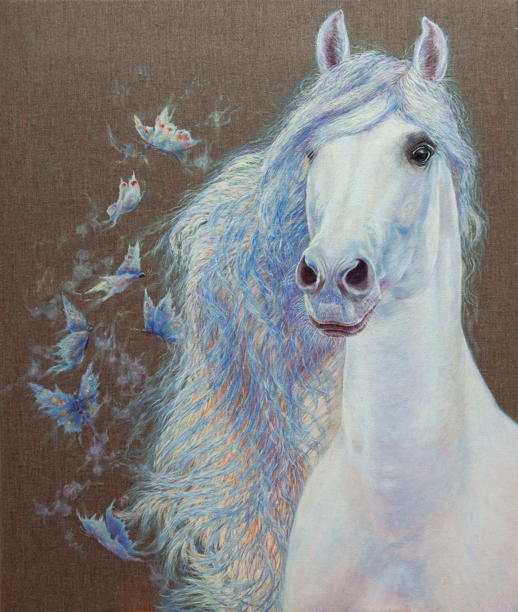 White Horse The princess. by Anastasia Woron