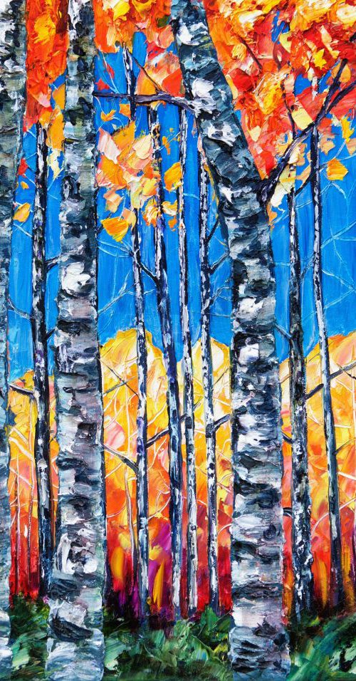 Fall Foliage by Lena Owens at OLena Art
