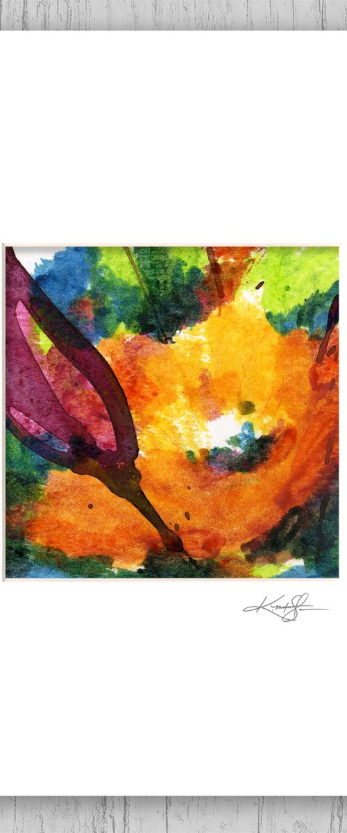 Encaustic Floral 14 by Kathy Morton Stanion