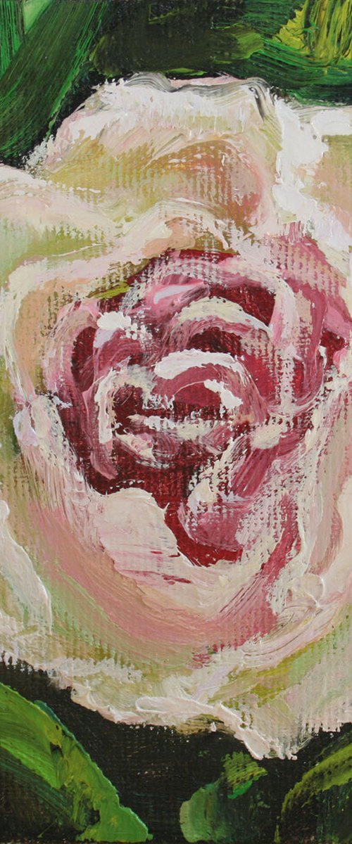 Tea Rose... /  ORIGINAL PAINTING by Salana Art / Svetlana Samovarova