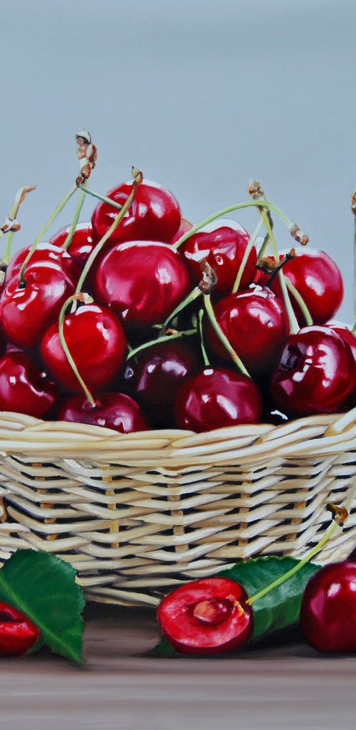 Still Life With Cherries by Simona Tsvetkova