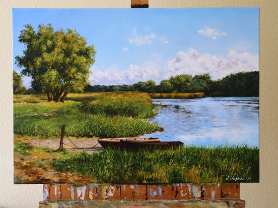 Riverside with Boats