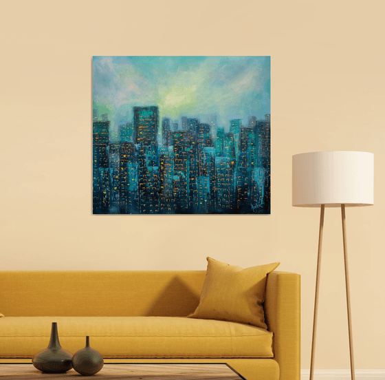 Urban Jungle - II ! Cityscape painting