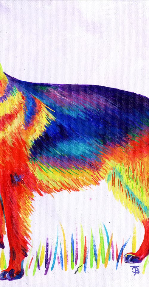 Rainbow German Shepherd by Tiffany Budd