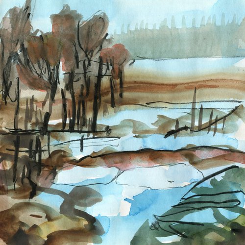 Winter Flood by Elizabeth Anne Fox