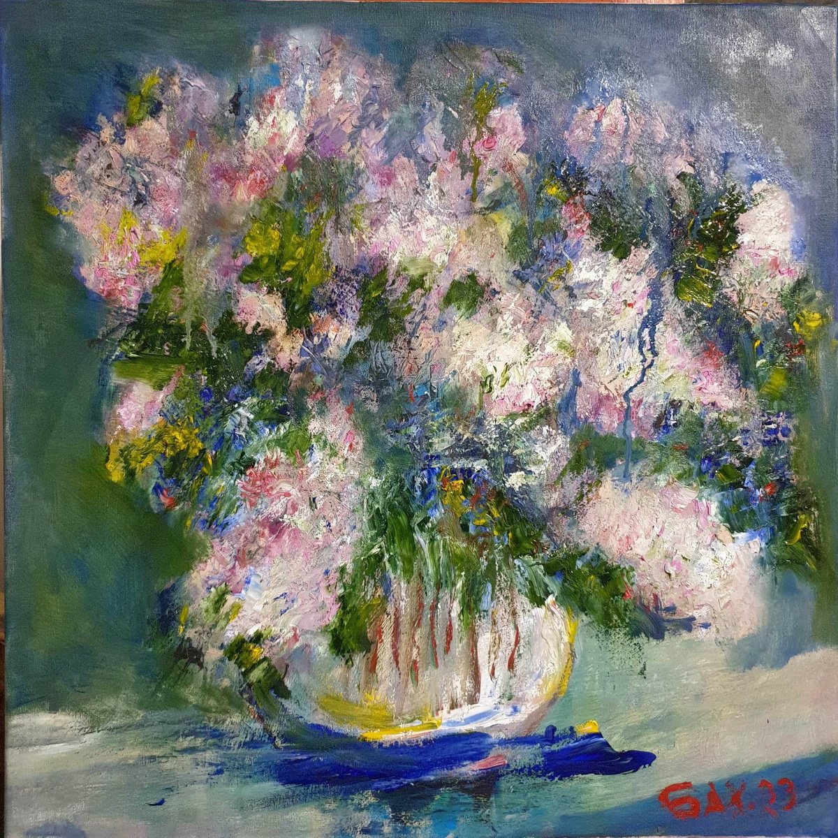 Lilac 7 By Leo Baxiner, 20 X 20, Artwork For Sale On Artfinder