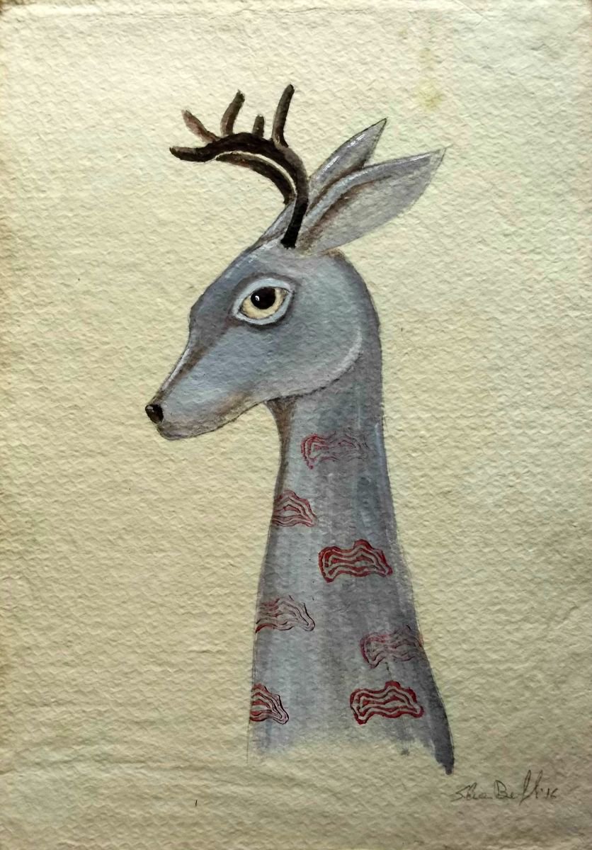 the grey deer by Silvia Beneforti