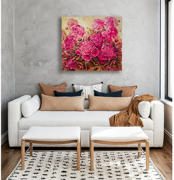 Peonies. Flowers of Passion
