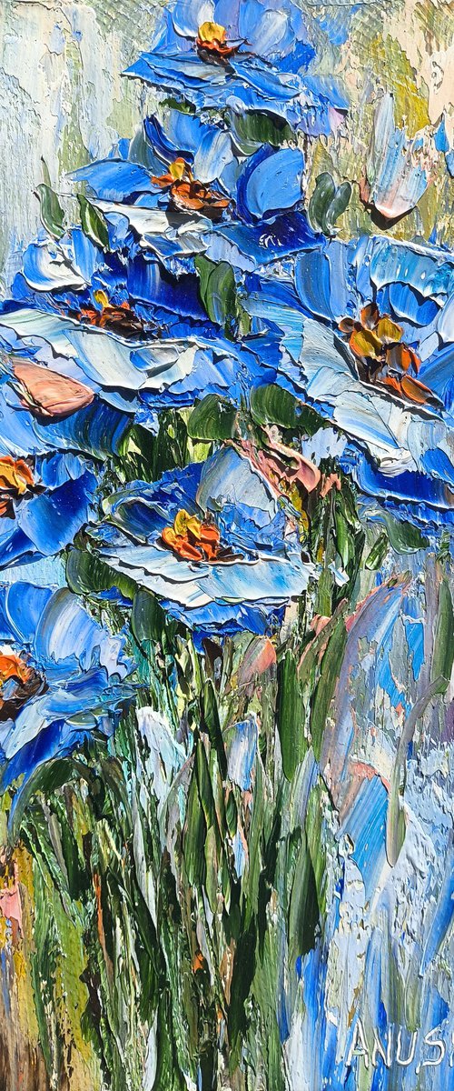 Blue Poppies by Anush Emiryan