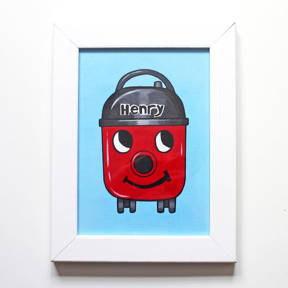 Henry Hoover Pop Art Painting on A5 Paper