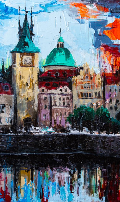 Prague. Old Town's water tower by Lana Frey