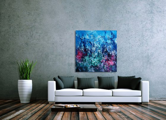 Corals (100 x 100 cm) XXL oil (40 x 40 inches)