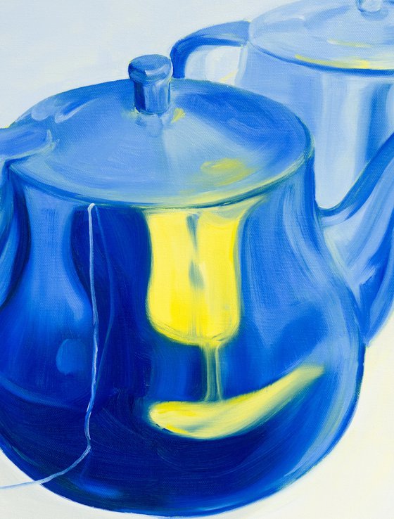 Two Teapots and a Saucer