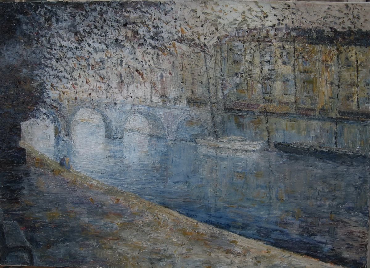 Avec Seine, Pont Neuf, Paris by slobodan paunovic