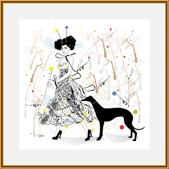 Juliette and her dog