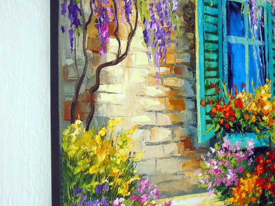Wisteria at the window