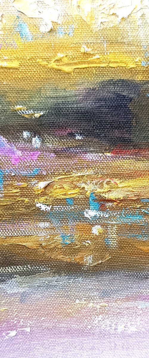 Abstract landscape2. 28x28in by Vishalandra Dakur