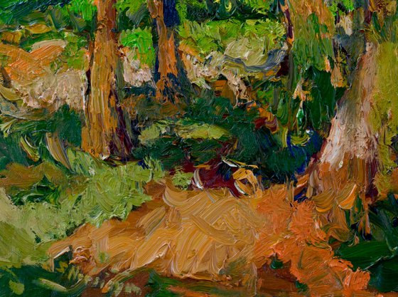 Yellow Summer. In the Woods