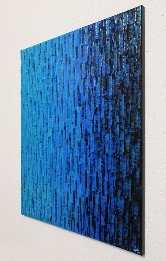 Iridescent blue gradient