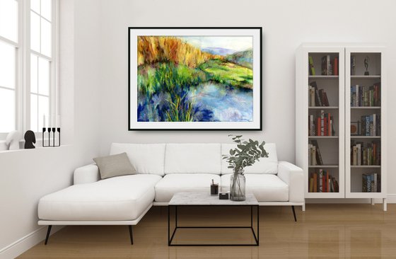 Madrona Marsh -  Large Landscape Painting  by Kathy Morton Stanion