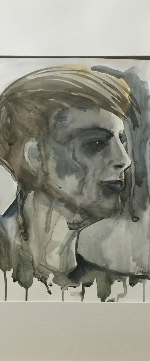 Portrait in shades of grey by Natalya Burgos