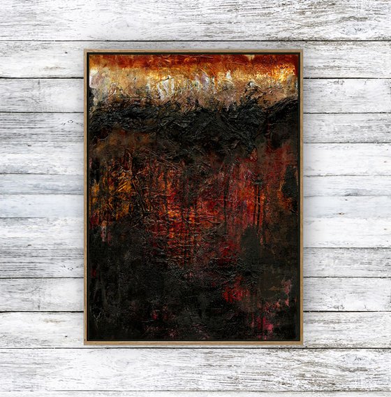 Calling Spirit 2  - Abstract Textured Painting  by Kathy Morton Stanion