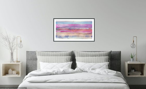 Ahrenshoop Dreaming II - Landscape Seascape Watercolor