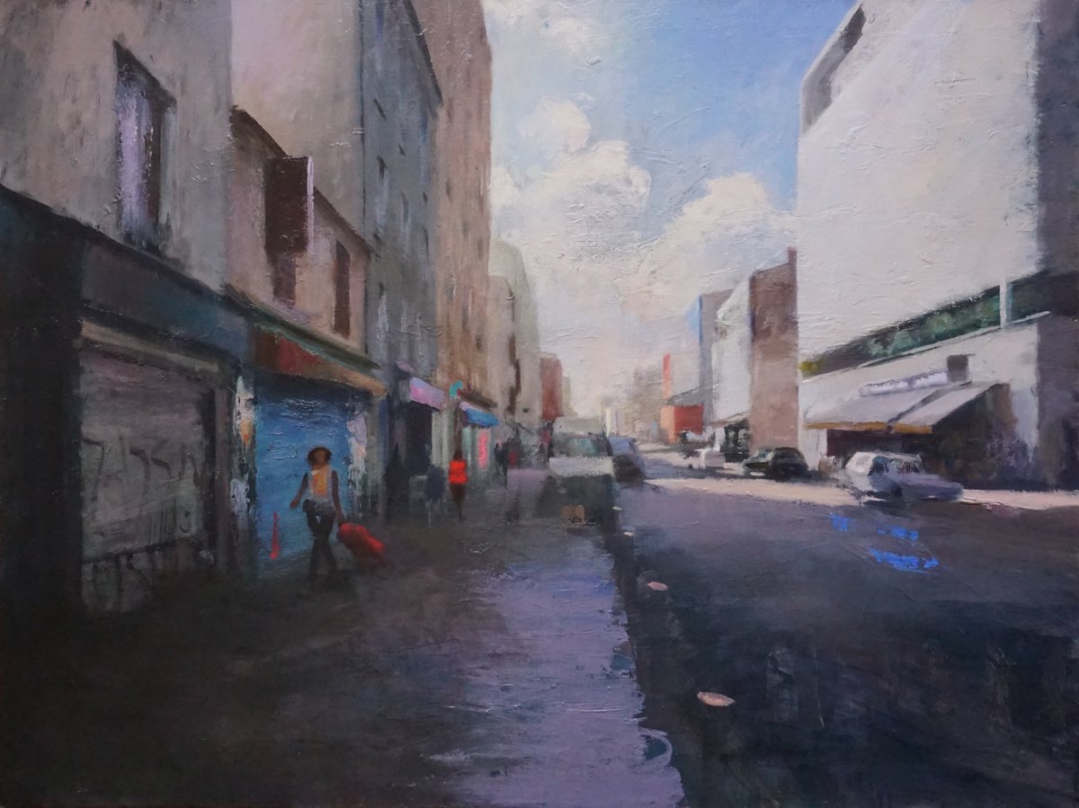 Oil Painting , Montreuil Street By Manuel Leonardi, 39 X 29, Artwork For Sale On Artfinder