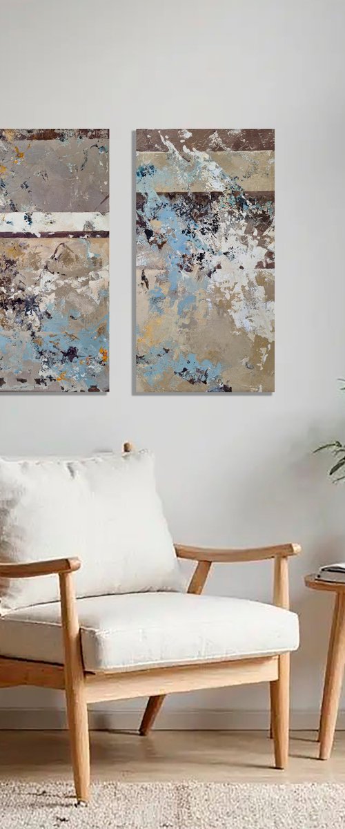 Parts of Time II. Diptych by Natalia Yampolskaia