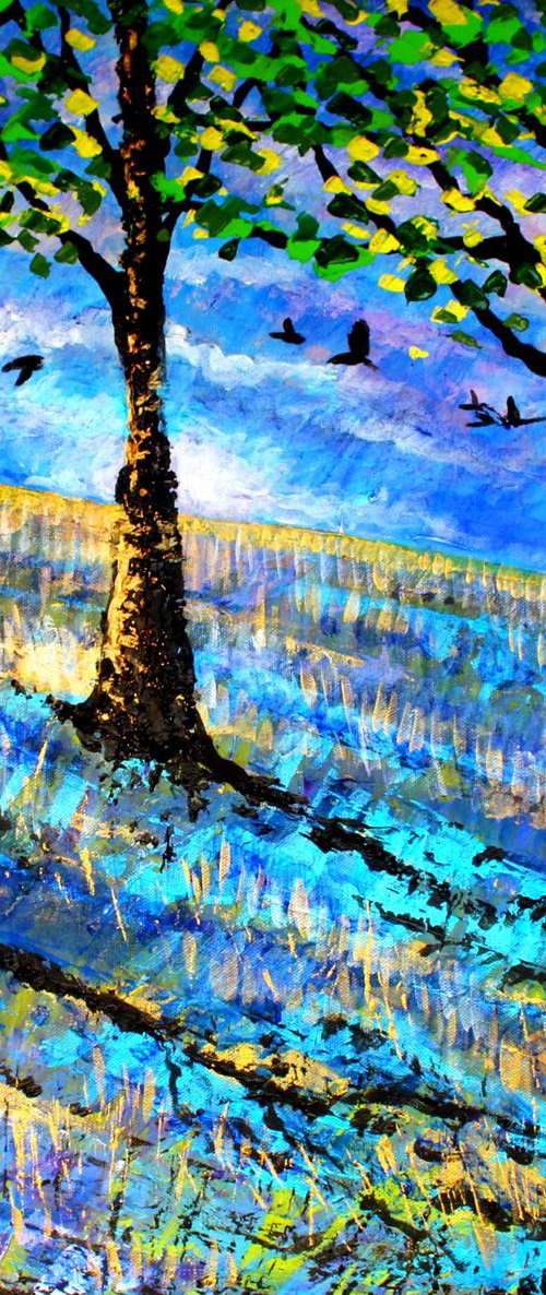 Micheldever woods in Spring II by Paul J Best