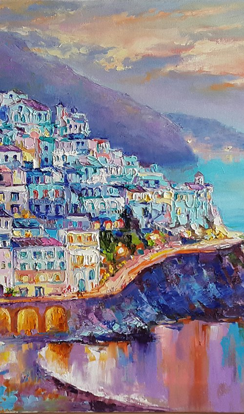 Summer evening on the Amalfi coast by Viktoria Lapteva