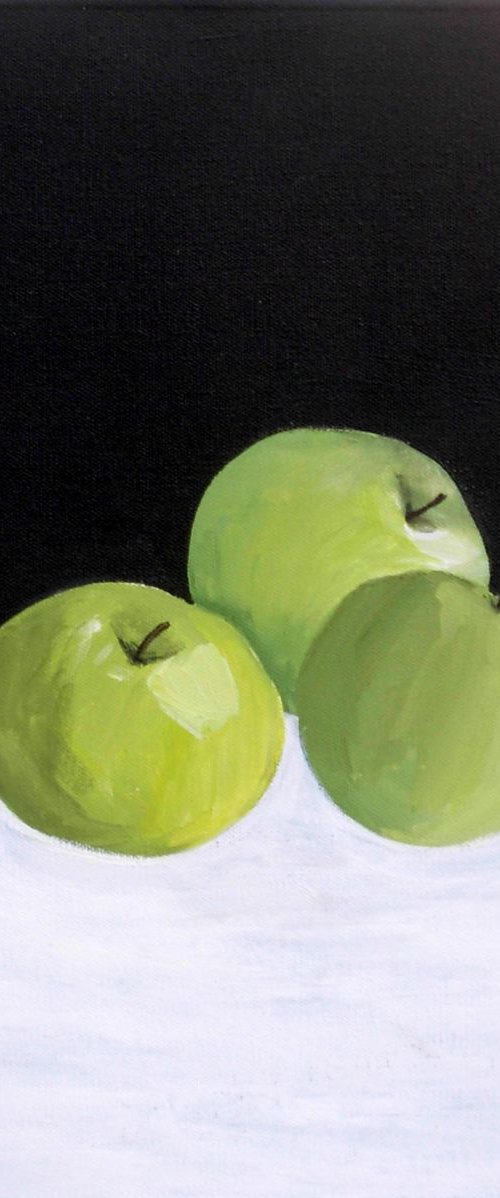 Three Apples by Jan Rippingham