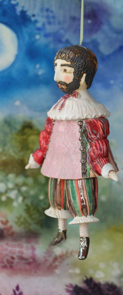 Lysander. From Midsummer Night's Dream Ceramic illustration project by Elya Yalonetski by Elya Yalonetski