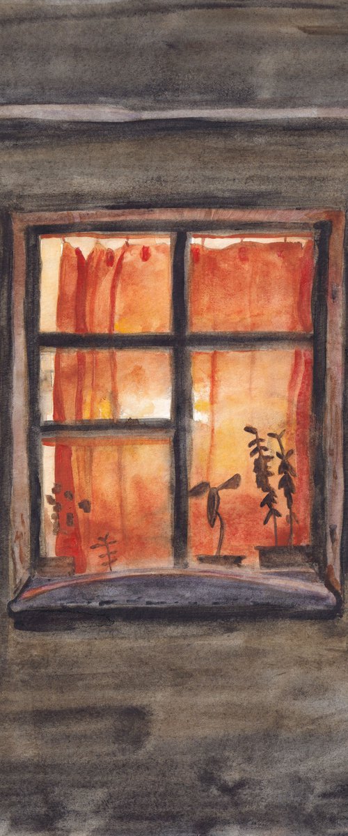 Red window by Stanislav Vorobyev