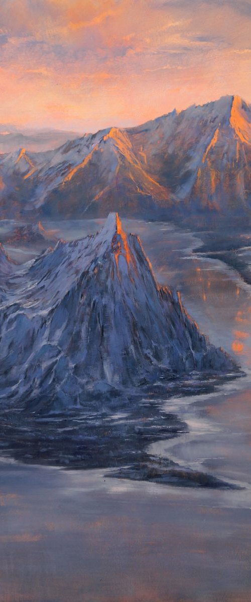 PAISAJE IMPOSIBLE VIII. 39"X39". 100X100cm by Rafael Carrascal