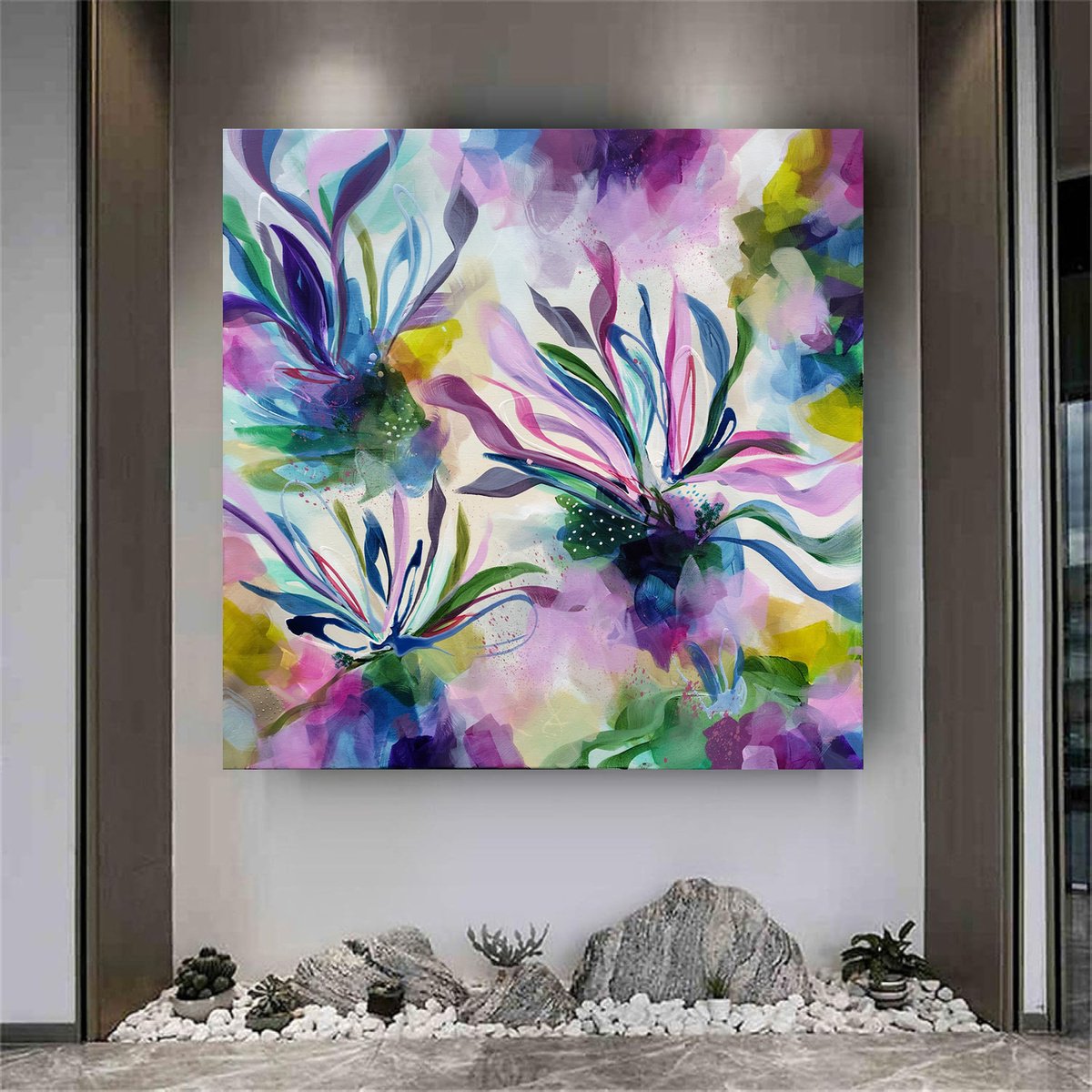 Forever In Bloom By Susan Wooler, 30 X 30, Artwork For Sale On Artfinder