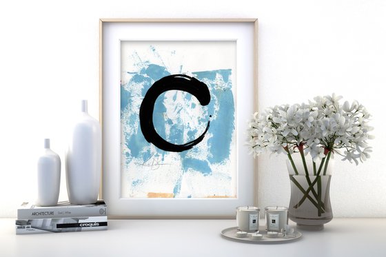 Enso Enlightenment 8 - Abstract Painting by Kathy Morton Stanion