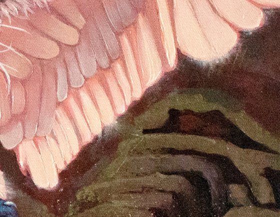 Angel and demon fantasy tigers